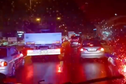 Düzce’de ambulansa fermuar sistemi ile yol verildi