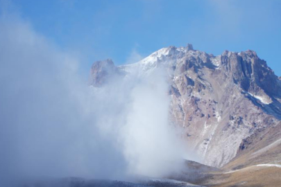 Erciyes'te yağan kar kartpostallık görüntüler oluşturdu