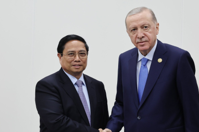 Cumhurbaşkanı Erdoğan, Vietnam Başbakanı Minh Chinh'i kabul etti