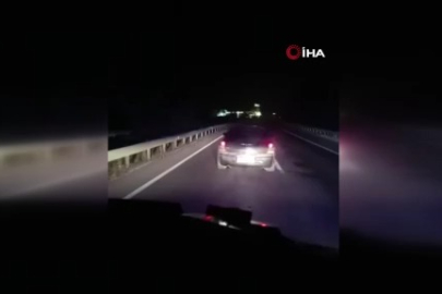 Yolu kapatıp ambulansa geçit vermedi