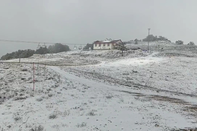 Keltepe Kayak Merkezi beyaz örtü ile kaplandı