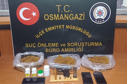 Bursa'da zehir taciri evinde yakalandı