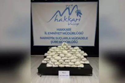 Hakkari'de 92 kilogram metamfetamin ele geçirildi