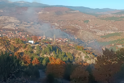 Kütahya'da çöplük yangını