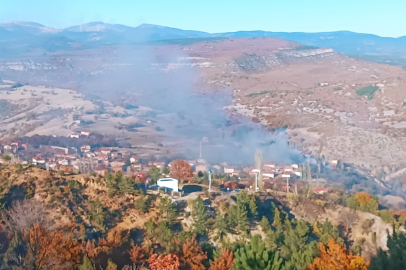 Kütahya'da korkutan yangın! Köydeki evlere yayıldı