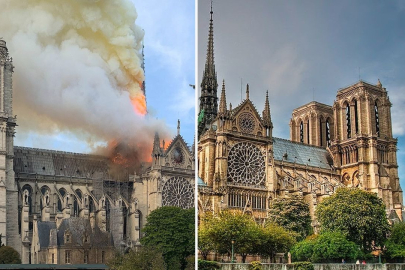 Notre-Dame Katedrali’nde çanlar 2019 yılından bu yana ilk kez çaldı