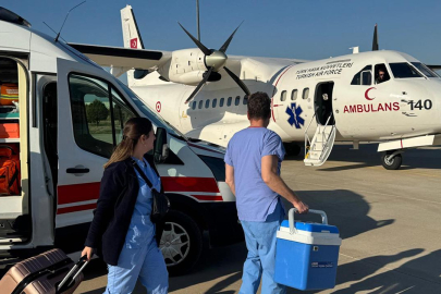 TSK'ya ait ambulans uçak organ nakli için havalandı