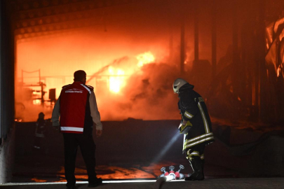 Kayseri'de mantar üretim tesisinde yangın