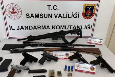 Samsun'da uyuşturucu ve silah ticareti yaptığı iddia edilen kişi yakalandı