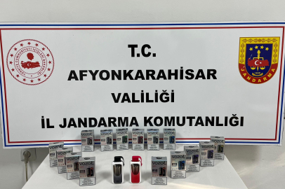 Afyonkarahisar’da jandarma kaçak elektronik sigara ele geçirdi