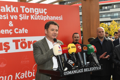 İsmail Hakkı Tonguç Bağış ve Şiir Kütüphanesi ile Genç Kafe Bursa'da hizmete girdi