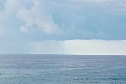 Alanya'da yağış sonrası hortum oluştu