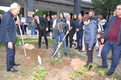 BUÜ’de ağaçlandırma çalışmaları devam ediyor