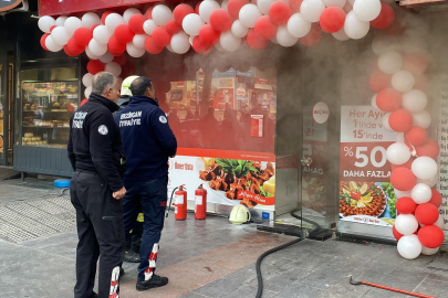 Çiğköftecide korkutan yangın