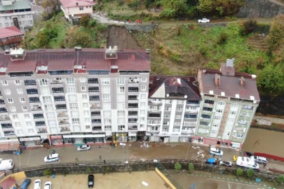 Rize'de heyelan sonrası apartman sakinlerinin tedirgin bekleyişi sürüyor