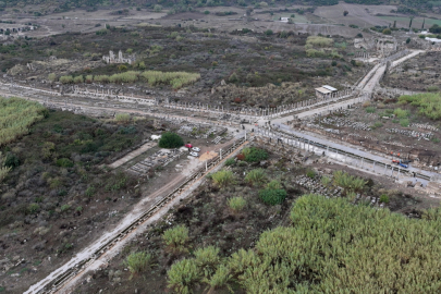 Antik Kestros çeşmesinden 1800 yıl sonra su akmaya başladı