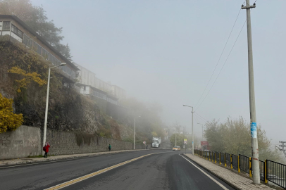 Dicle Nehri ve Hevsel Bahçelerini sis kapladı