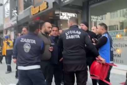 İstanbul'da esnaf ve zabıta birbirine girdi