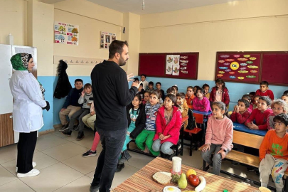 Öğrencilere sağlık eğitimi verildi