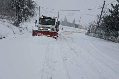 Bursa Osmangazi'de kar mesaisi başladı