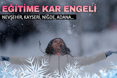 Bazı illerde eğitime kar engeli geldi