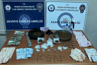 Edirne'de narkotik operasyonu! 3 kişiden 1'i tutuklandı