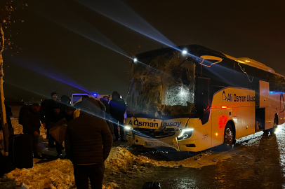 Kayseri'de işçi servisi ve yolcu otobüsü çarpıştı! 17 kişi yaralı