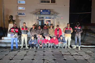 Bitlis’te termal kamerayla tespit edilen 10 göçmen yakalandı