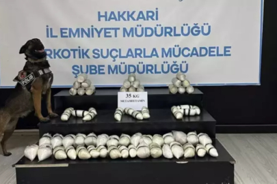 Hakkari'de 35 kilogram metamfetamin ele geçirildi