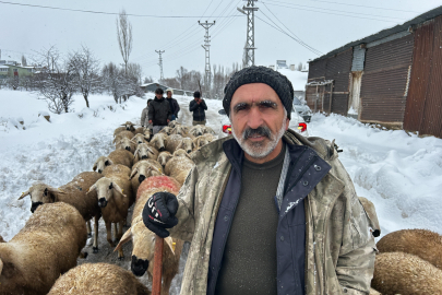 Kara kışa hazırlıksız yakalanan çobanlar yayladan erken indi