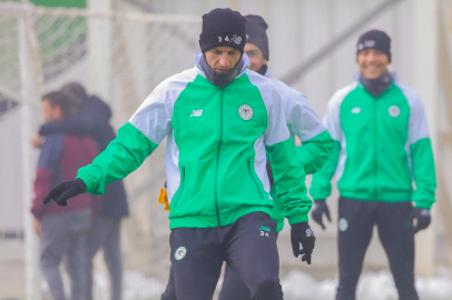 Konyaspor'da, Adana Demirspor maçı hazırlıklarını bugün yapılan antrenmanla sürdürdü