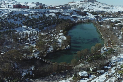 Malatya’da kar sonrası güneşli hava güzel görüntüler oluşturdu