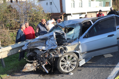 Ordu'da otomobil kamyona çarptı! 3 kişi öldü