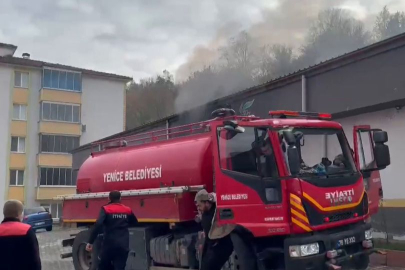 Otoparkta çıkan yangın korkuttu! O anlar kameralarda