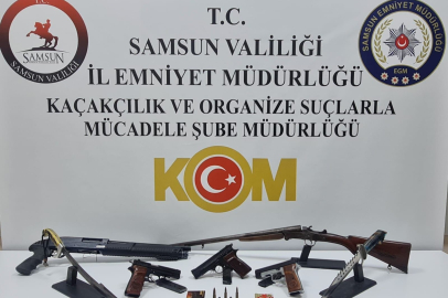  Samsun’da silah kaçakçılığı operasyonu