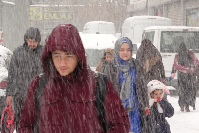 Van’da kar yağışı etkisini artırdı