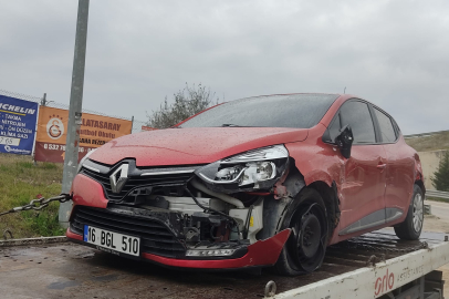 Bursa’da kaza! Beton mikserine çarptı