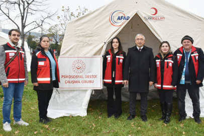 Bursa’daki deprem tatbikatında Psikososyal Destek Ekibi de hazır bulundu