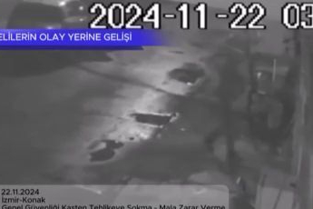 İzmir'de eve silahlı saldırı kameraya yansıdı