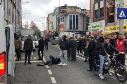 Tekirdağ'da motosiklet, yaya geçidinde yayaya çarptı! 2 kişi yaralı