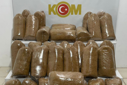 200 kilo kaçak tütün polis engeline takıldı