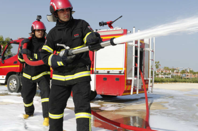 Sinop'ta pazar yerinde yangın paniği