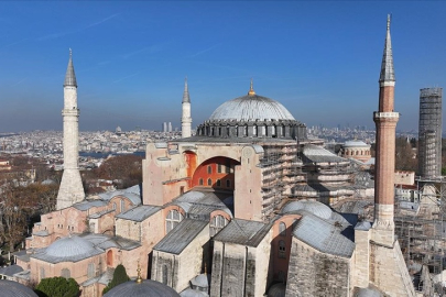 Ayasofya-i Kebir Cami-i Şerifi'nin kubbesi restorasyon için sökülecek