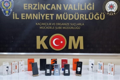 Erzincan'da kaçak telefon satışı yapan şahıs, operasyonla yakalandı