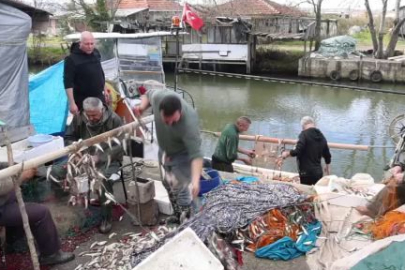 Balıkçılar, Karadeniz'den bol miktarda barbun ve istavritle döndü