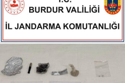 Burdur'da bir kişi üzerinde uyuşturucu ile yakalandı