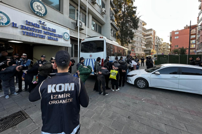 İzmir'de son yılların en büyük suç örgütü operasyonu