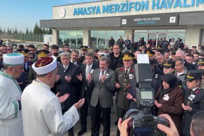 Şehit Teğmen Tunahan Dağlı'nın cenazesi Amasya'da karşılandı