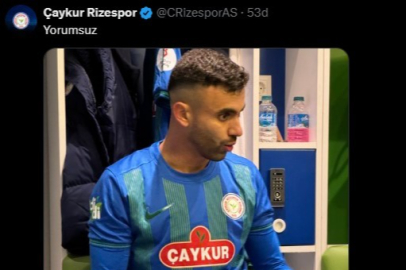 Çaykur Rizespor'dan Rachid Ghezzal paylaşımı