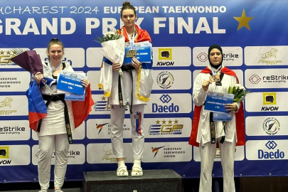 Taekwondocu Elifnaz Avrupa üçüncüsü oldu